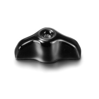 manette RÉTRO porcelaine noire