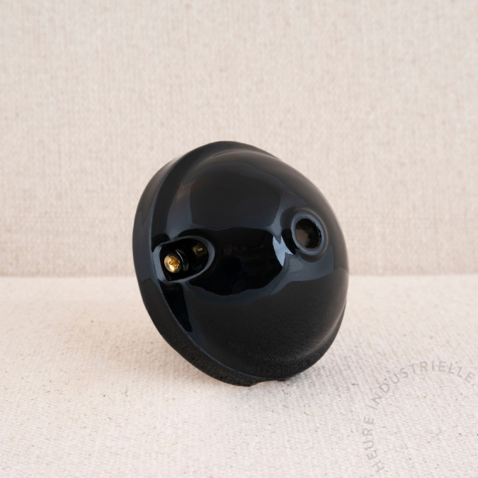 Rosace en porcelaine - ROSONE IN PORCELLANA NERA D.90MM NOIR