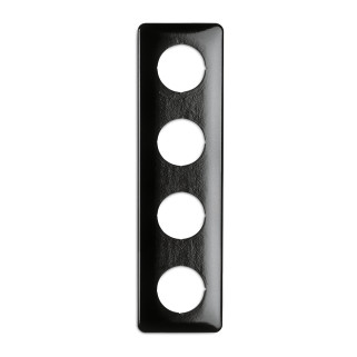 PLAQUE QUADRUPLE BAKELITE NOIRE