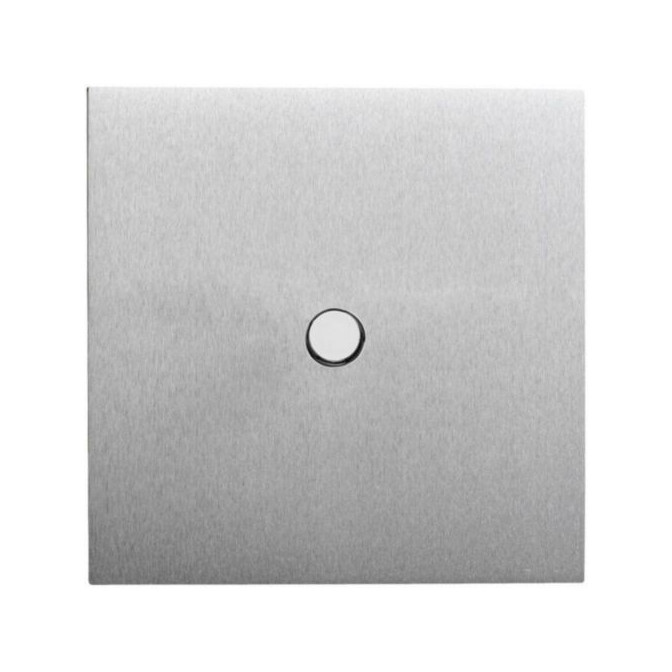 Art d'Arnould Epure poussoir à bouton rond 2A - acier brossé