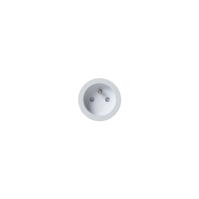 RETRO/EASY/BACKFIT PRISE TYPE E - SMALL TRIM - BASIC BLANC