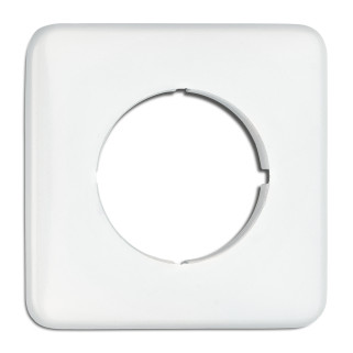 PLAQUE CARREE DUROPLAST BLANC (POUR RJ/ TV ET VARIATEURS)