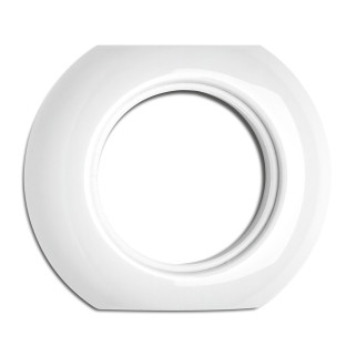 PLAQUE CENTRALE PORCELAINE BLC (POUR ALLUM. ET PCT)
