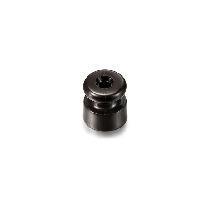 Isolateur porcelaine pour cable tressé (25 un) porcelaine marron