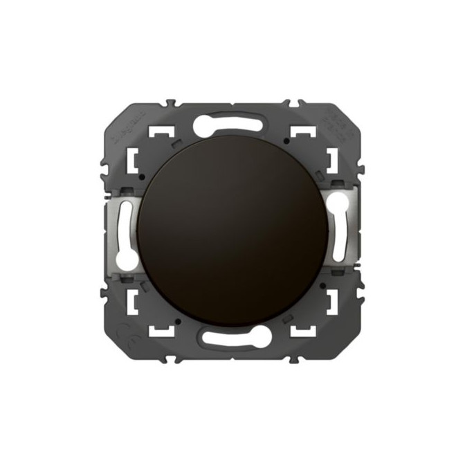 Poussoir simple dooxie 6A 250V~ - finition noir