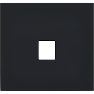 Façade Désir Noir Mat Simple 1 Media - Façade à clip.